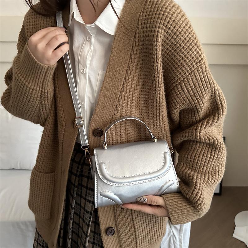 Yogodlns Crossbody Bag PU Leather Solid Color Shoulder Bag for Women Handbag Trendy Satchel Purse for Work Travel