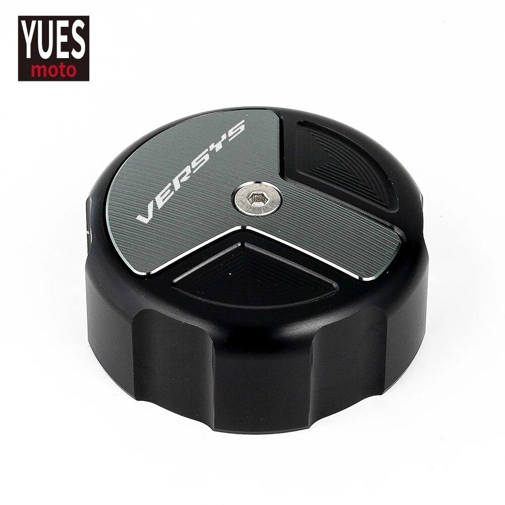 Motorcycle Accessories CNC Front & Rear Brake Fluid Cylinder Master Reservoir Cover Cap For Kawasaki VERSYS 650 1000
