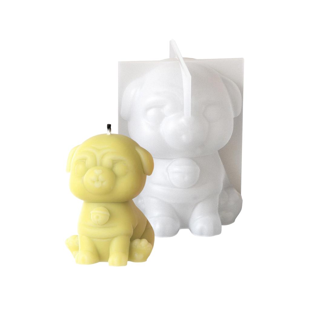 Silicone Crafting Mold Candle Moulds Resin Art Moulds Dog Shape Craft Molds Candle Making Molds for Hand-Making