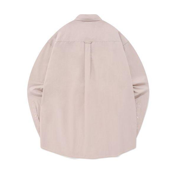 COVERNAT Solid Color Single-Breasted Casual Long Sleeve Shirt Unisex shirts CO2301SH08PI