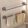 No Punching Strong Suction Cup Towel Rack Non Perforated Towel Pole Bathroom Storage Rack