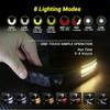 230° Induction Headlamp USB Rechargeable Head Light Sensor LED Flashlight Outdoor Lighting Lamp Camping Hiking Emergency Usage
