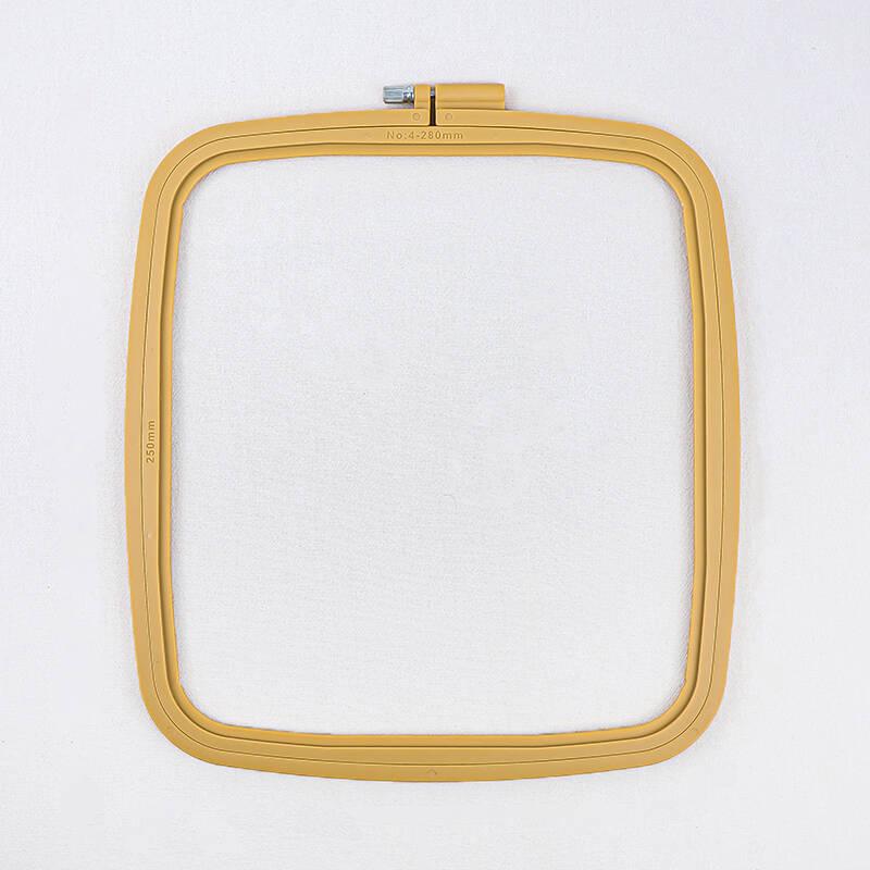Set di Telaio per Ricamo Quadrato Off-White Colore Caramella ABS - Varie Misure