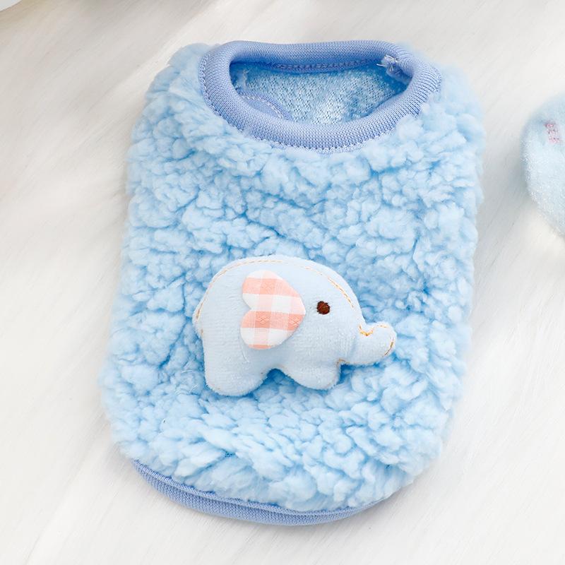 Gattino Gatto Neonato Abbigliamento in Velluto Invernale Caldo Maglioncino per Piccoli Animali Coniglietto Maglioni Vestiti Barboncino Teacup XXXS