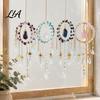 Elegant Indoor Wall Art Crystal Suncatcher Hanging, Ball Prism Rainbow Maker Pendant Sun Catcher for Garden Patio Backyard Car Home Outdoor