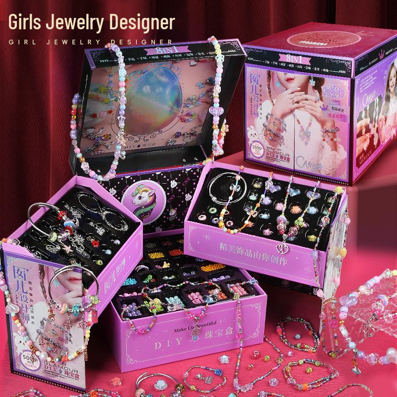 

Сделай сам шкатулку для бижутерии для девочки: Браслет и ожерелье принцессы Кукла Игрушка Подарок