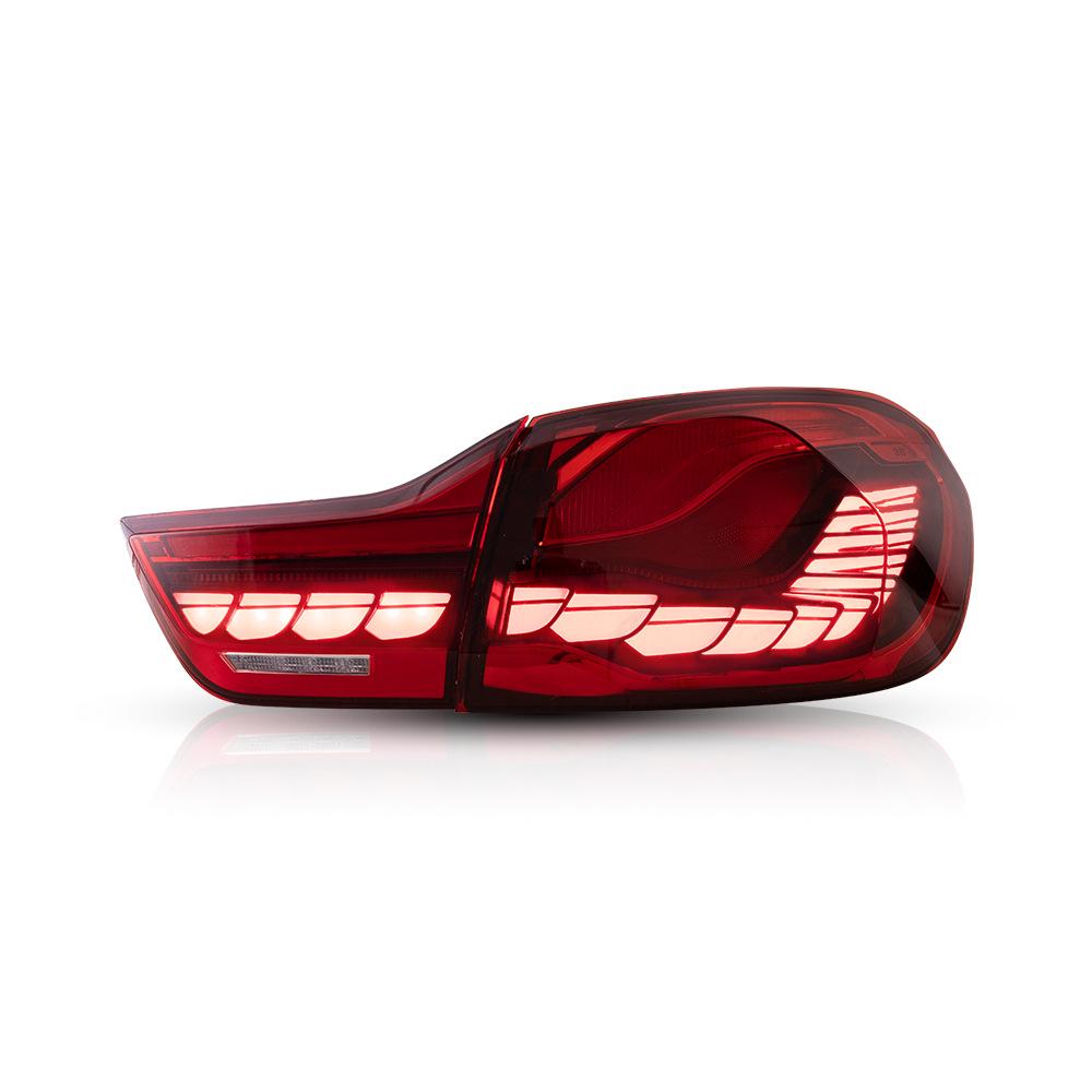 BMW 4 Series M4 Dragon Scale LED Tail Lights with Flowing Turn Signals (2014-2020)