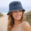 Fashion Cotton Denim Bucket Hat Sun Protection Casual Fisherman Hat Breathable Sunhat Outdoor Travel