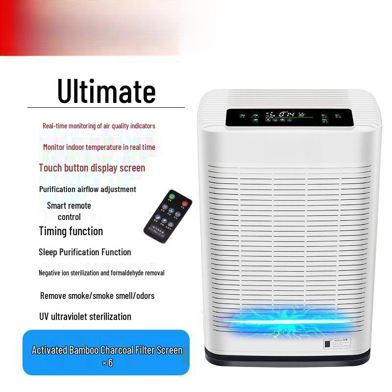 Smart Indoor Air Purifier: Fast Formaldehyde Removal & Pet Deodorizer