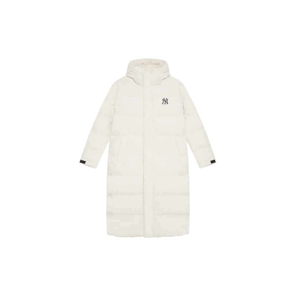 New MLB New York Yankees Basic Collection 24FW Down Jacket Unisex Dark Cream 3ADJB1646-50CRD
