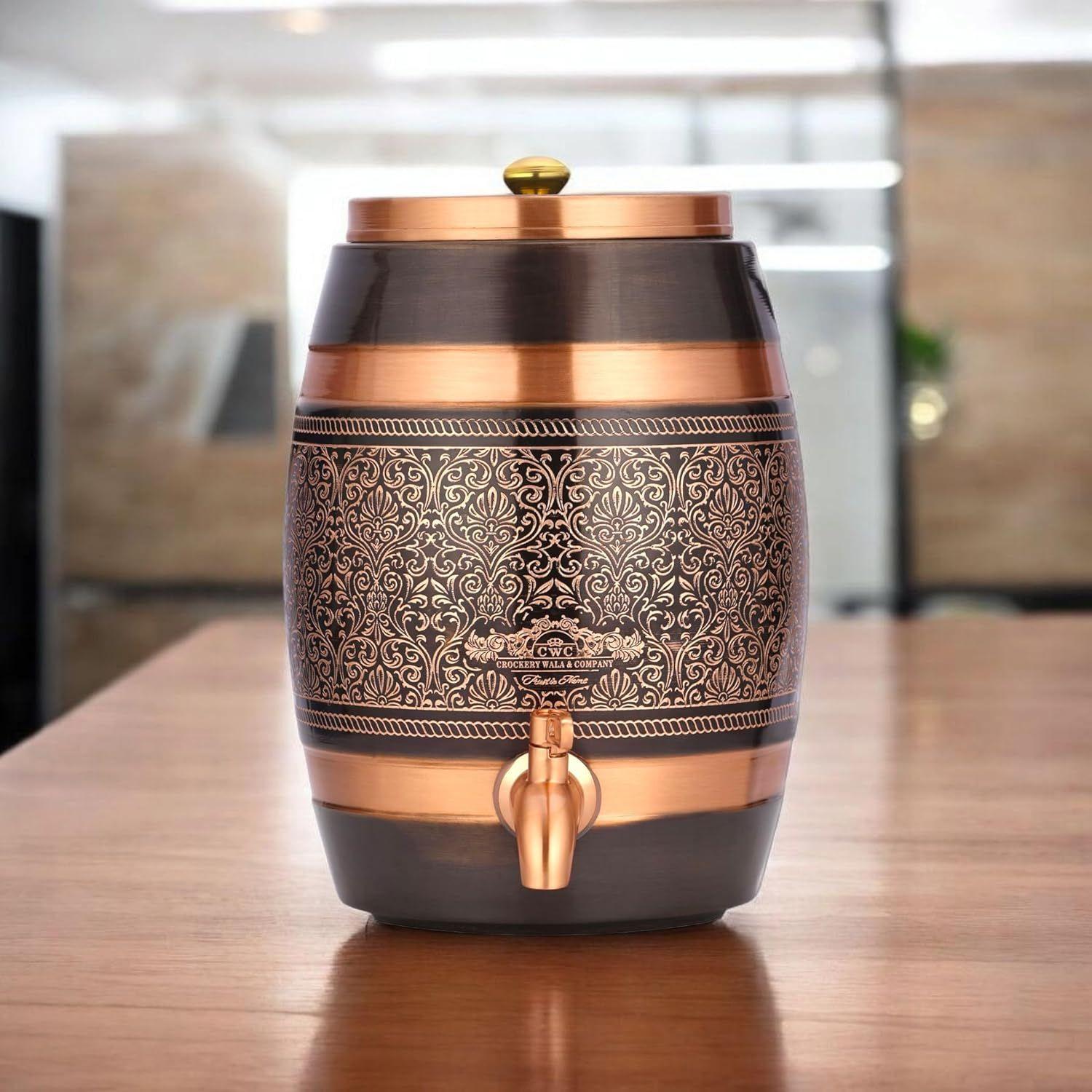 

Диспенсер из чистой меди 5 литров Антикварная зудящая бочка