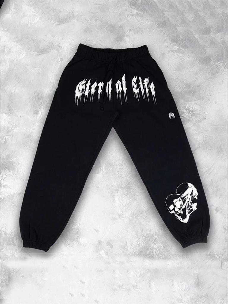 Men's Spring & Autumn European-American Casual Sports Terry Sweatpants