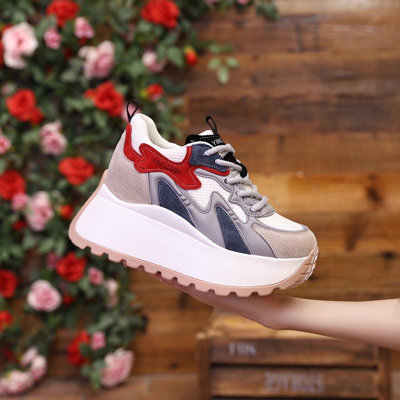 2025 summer thick-soled mesh breathable new popular casual Forrest Gump shoes sports casual shoes high value new Chinese style