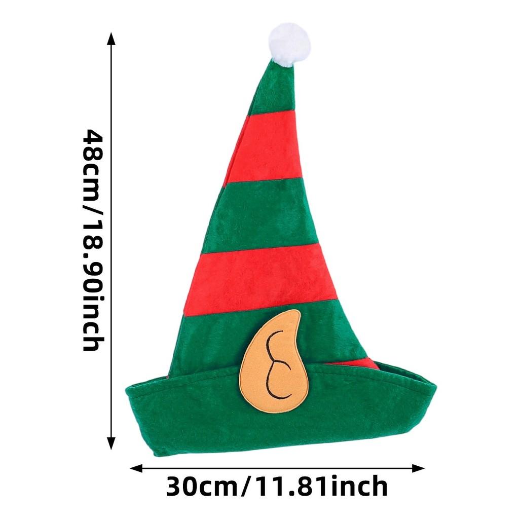 

Christmas Elf Hat With Nonwoven Fabric For Kids And Adults Holiday Costume Accessory Nonwoven