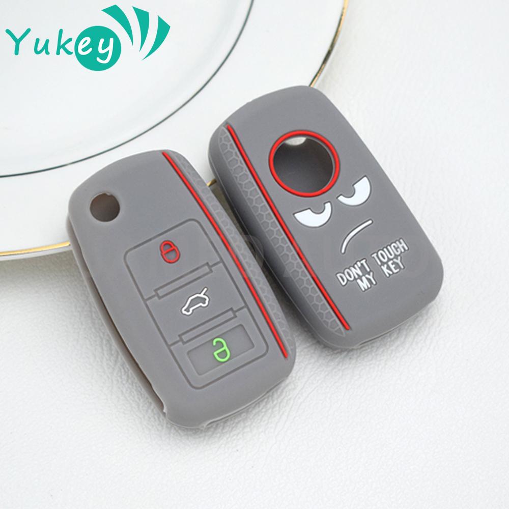 

Силиконовый чехол для ключей от машины, полное покрытие, защитный чехол для VW Volkswagen Polo Tiguan Passat Golf Jetta Lavida Skoda Octavia