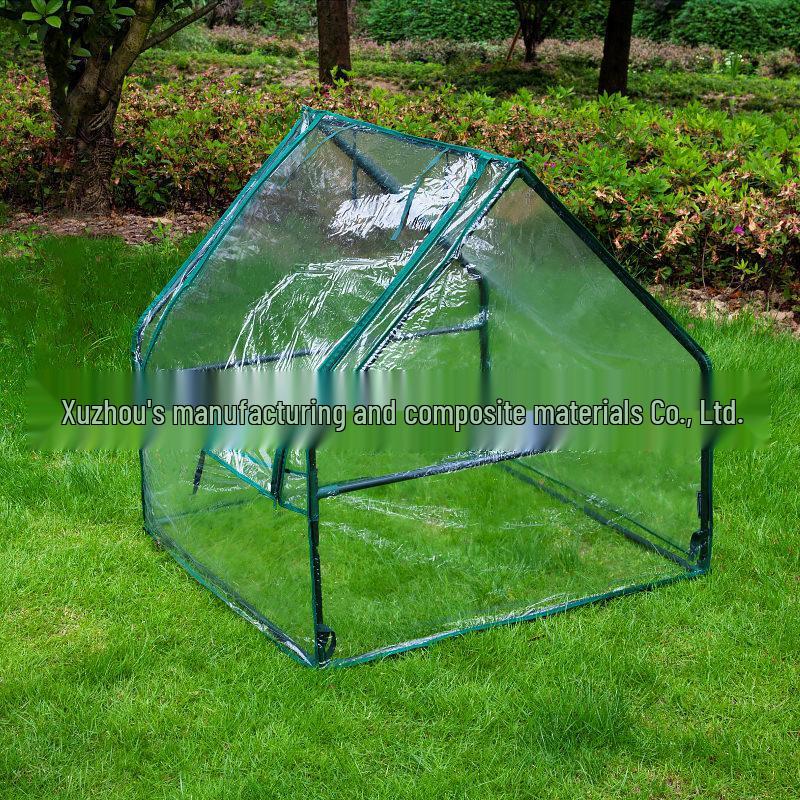 Complete Greenhouse Cover Set: Green Mesh & Transparent PVC Covers for Garden Accessories