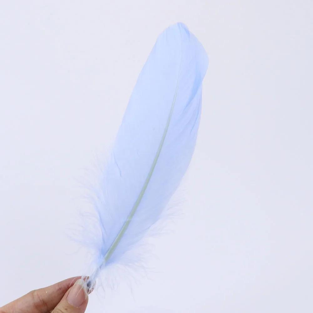 Premium White Swan Goose Feathers 15-20cm 50PCS/Lot 28 Colors for Jewelry Making Wedding Decor Crafts DIY Feather Accessories