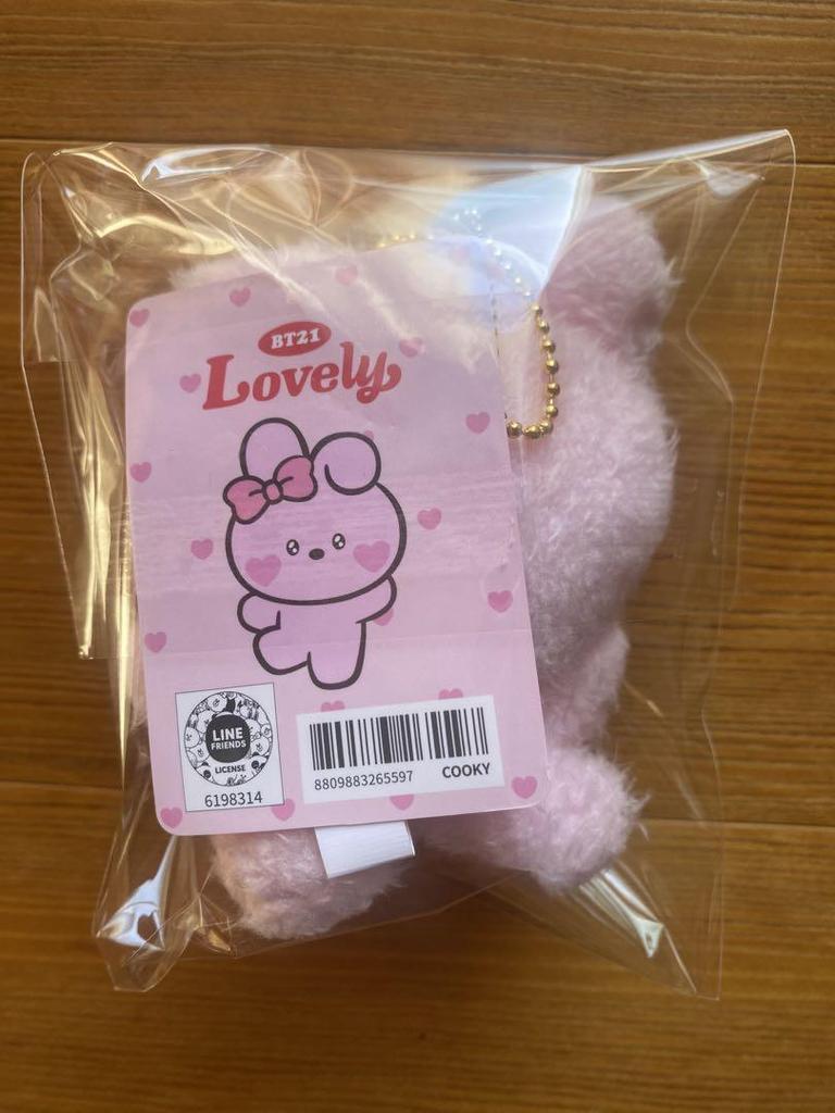 [USED] BT21 minini PLUSH KEYRING LOVELY COOKY