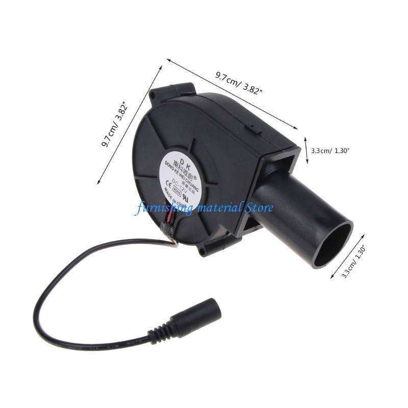Y5GD DC2V 2A BBQ Fan Barbecue Heating Stove Air Blower Cooking Grill Fan Double Ball Bearing Charcoal Starter 9733 Fans