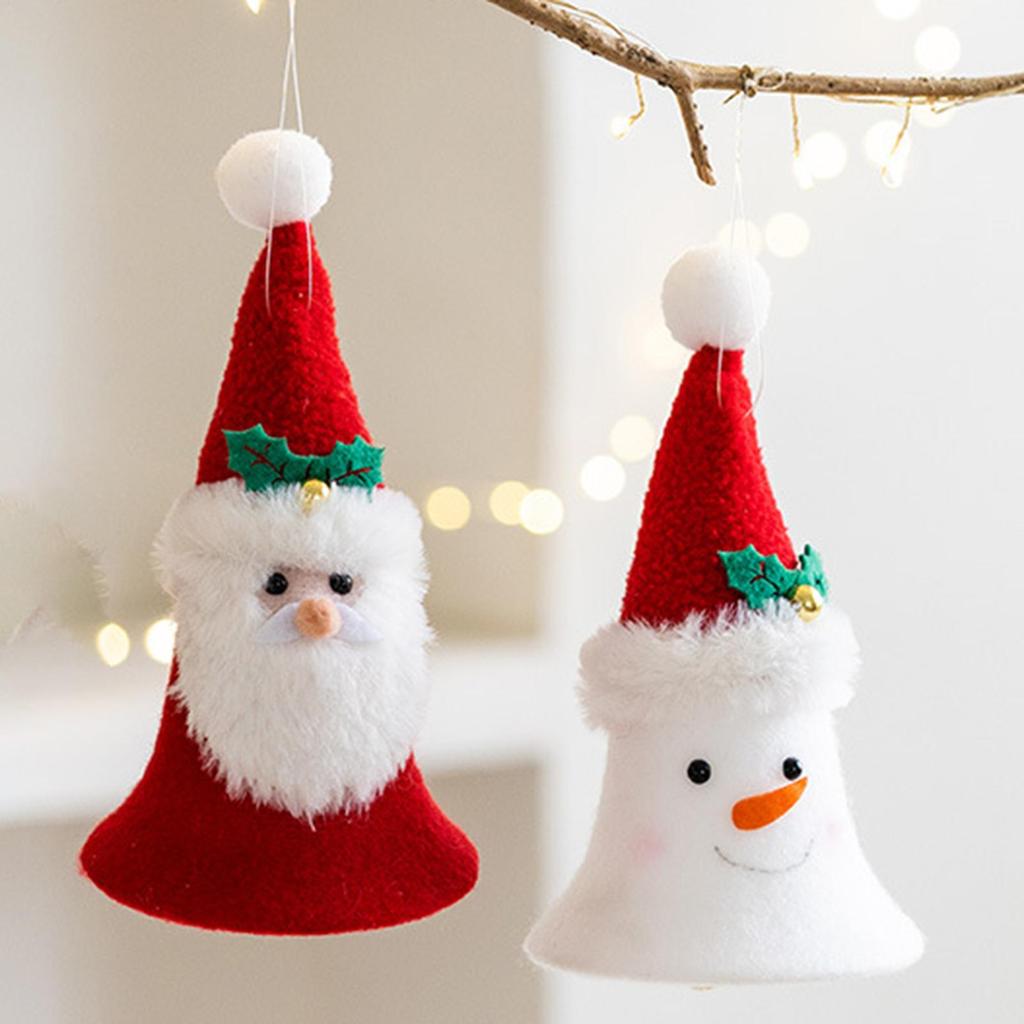 Christmas Tree Decorations Hangable Figurine Snowman Santa Claus Christmas Decorations For Holiday Party Supplies Home Kitchen