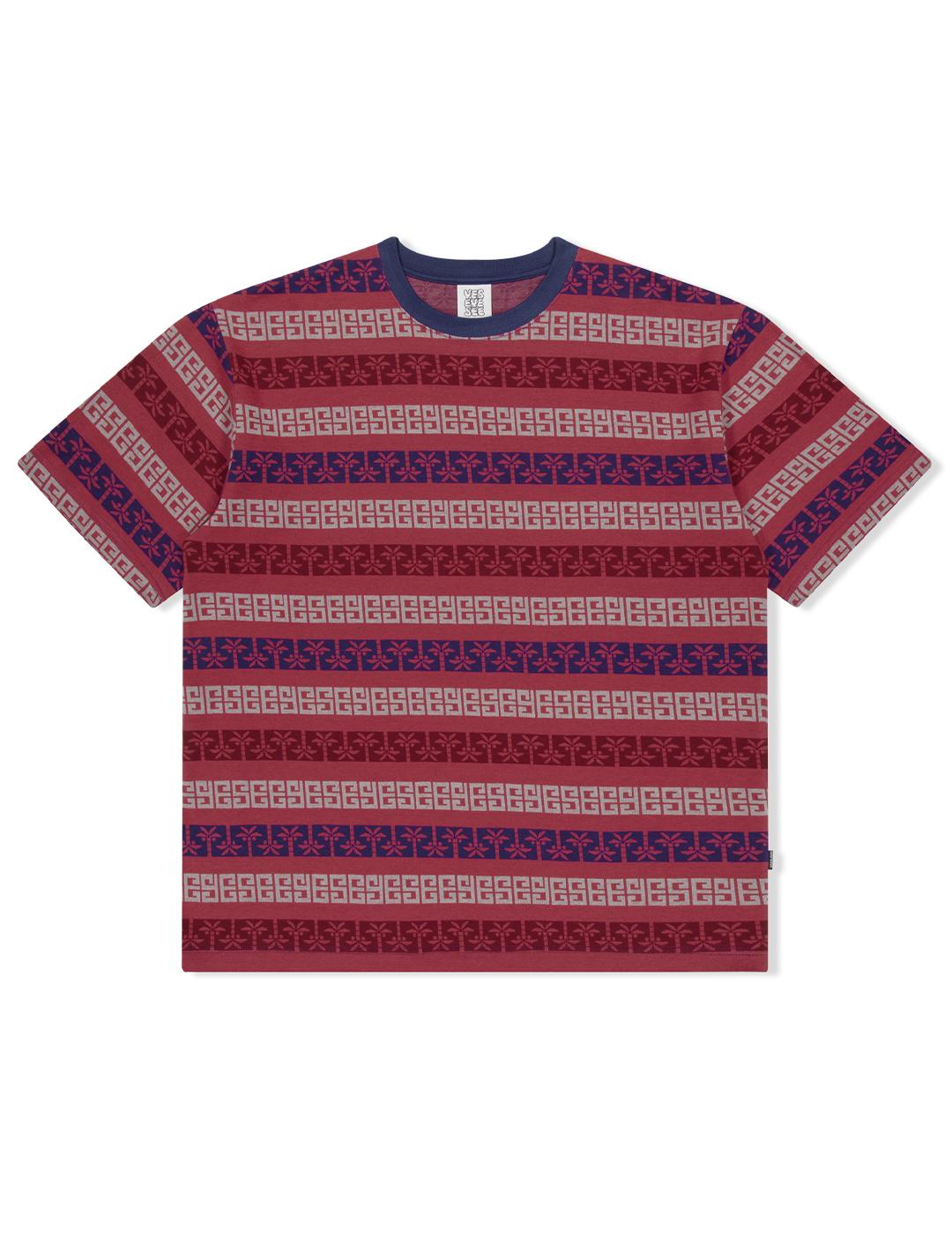 Yes Ic Y.E.S Palm Jacquard Tee Red Red/L
