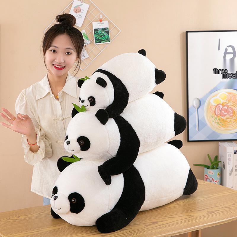 

Large Bamboo Panda Plush Pillow - Cute Bedside Backrest & Birthday Gift 50cm (0.3kg)
