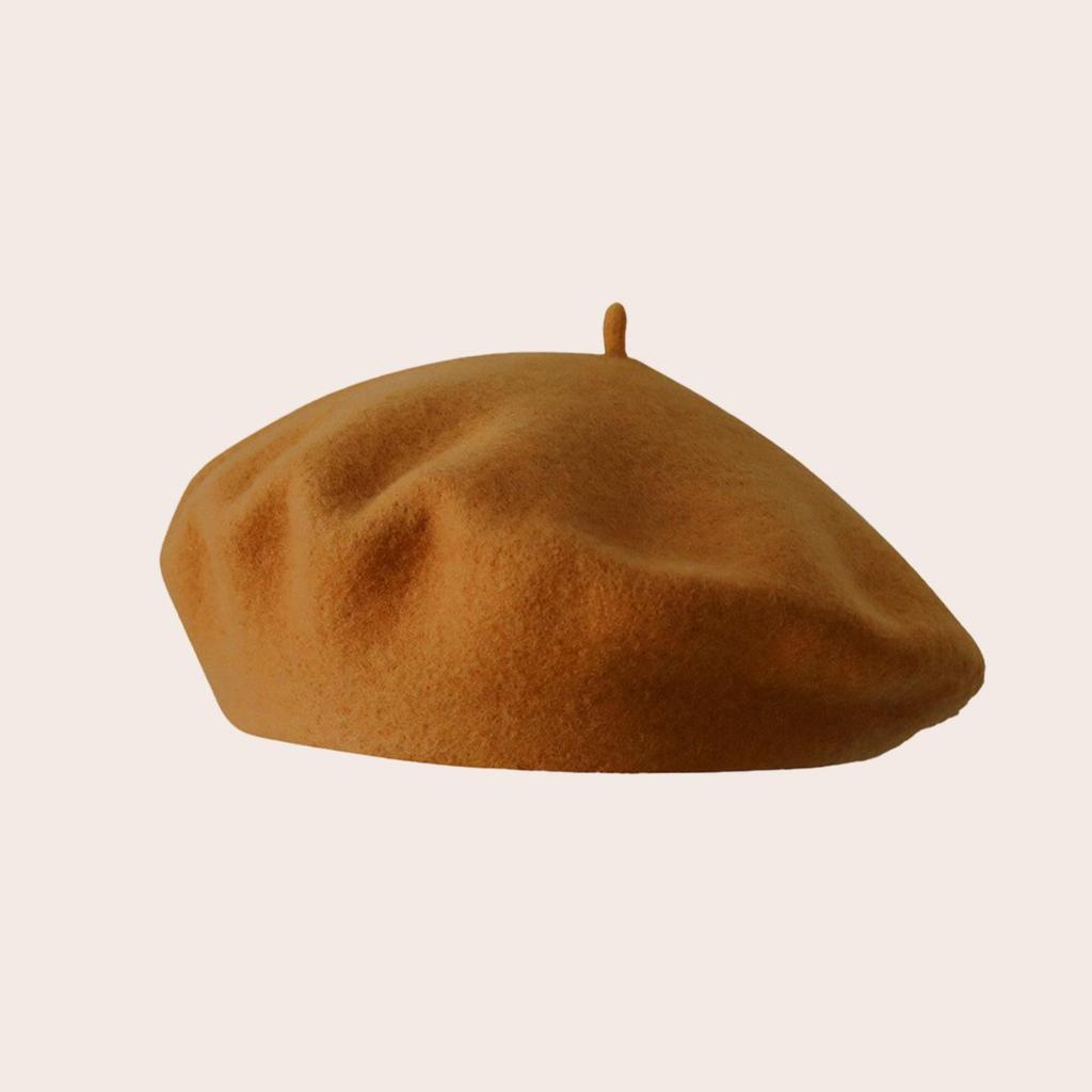 Autumn & Winter Wool Beret: Thick, Fashionable, Versatile & Warm