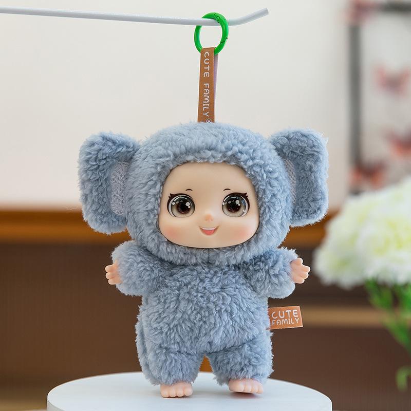 Vinylpuppe Anhänger Plüschtier Baumwollpuppe Taschenschlüsselanhänger für Mädchen Geburtstagsgeschenk