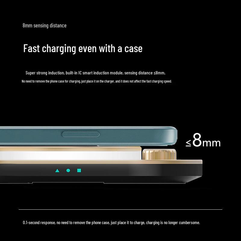 3-in-1 Wireless Charging Lamp for Huawei & Apple Phones, Earphones, Watches
