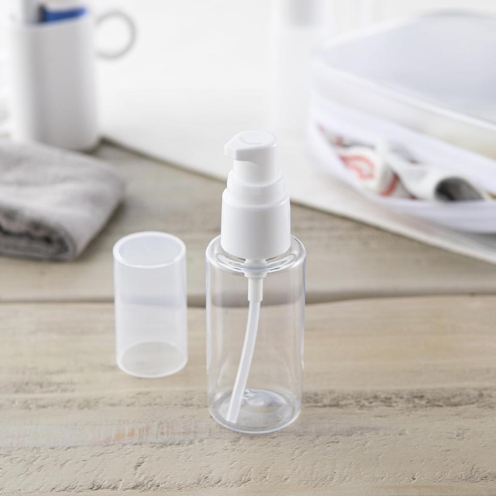 Gel Pump Bottle Transparent for YOU TIME Use with 50ml, Container, Pump, Travel, (For Gels, Lotions, Etc.)