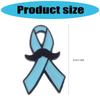 Friendly Blue Ribbon Brooch Pin Lightweight Secure Design For Casual Formal