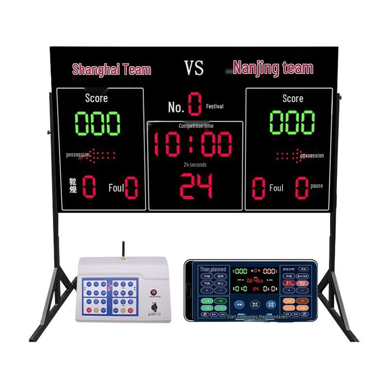 Basketball Electronic Scoreboard & 24-Second Timer