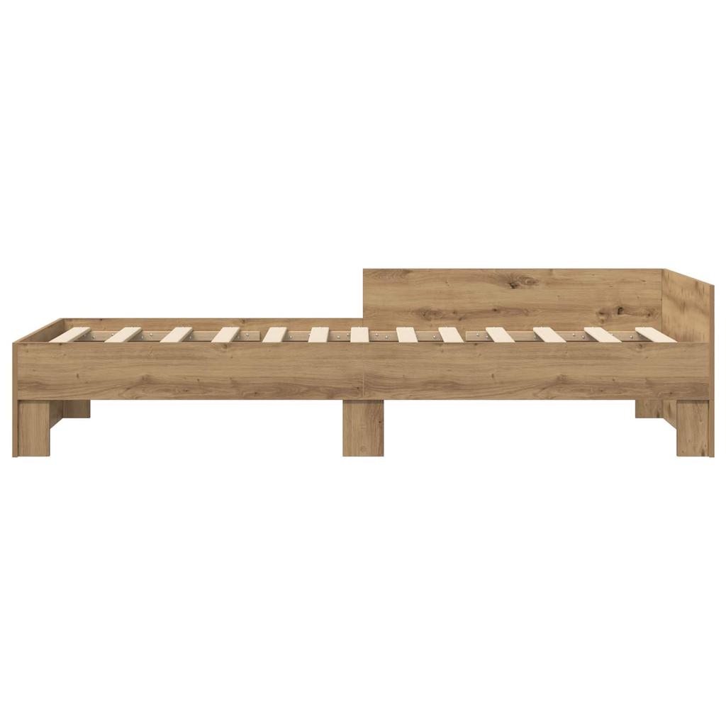 Bed Frame with Headboard Artisan Oak 80 x 200 cm