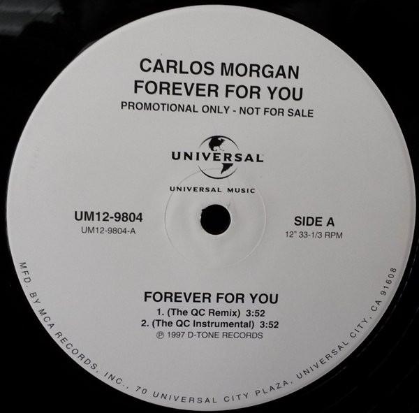 

12-дюймовая пластинка CARLOS MORGAN Forever For You UM129804 Universal Music 1997 US SoulFunk Б/у