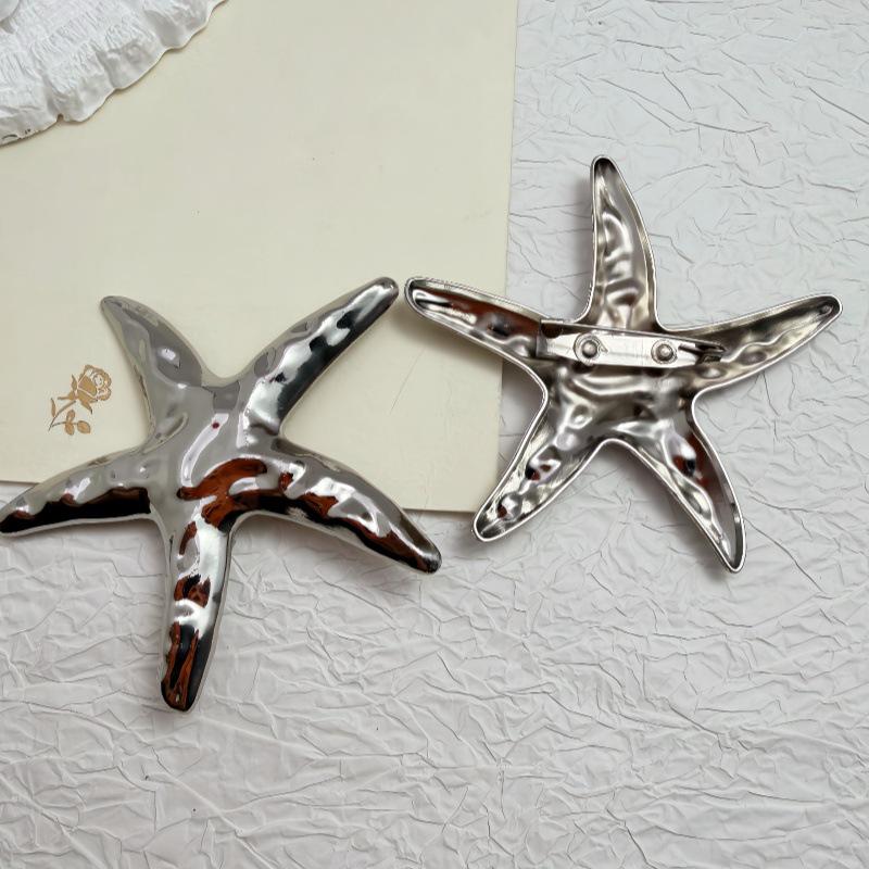 Ocean Element Starfish Brooch - Luxury Alloy Suit Accessory