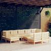 Day and Night - Day and Night Garden Furniture 10 Pieces Cream Pine Wood Cushions
