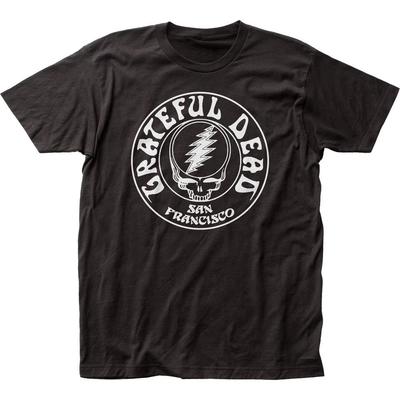 Grateful Dead Opaque Skull Mens T Shirt Music Classic Concert Band Tee New Black