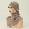Jersey Full Cover Head Wraps Full Coverage Hijab Undercap Convenient Hijab Cap  Women