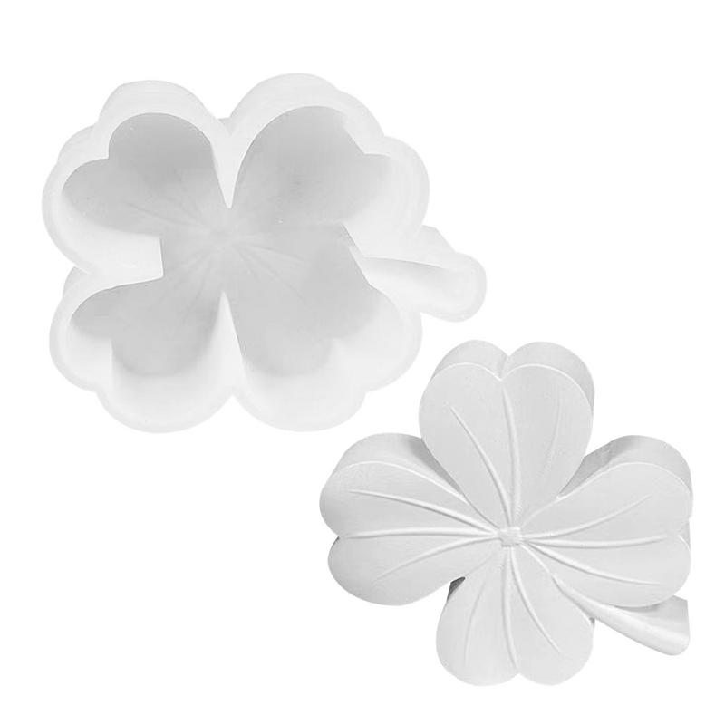 Four Leaf Clover Scented Silicone Candle Mold Aromatherapy Soap Mold Candle Making Supplies Flower Shape Handmade Candle Molds