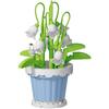Children's handmade DIY potted desktop decorations simulated flower bouquets small particle assembly puzzle toys