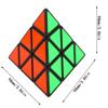 FAVNIC Trojboká kostka Magická věž Magická kostka Roztomilá Magická 3x3x3 Soutěž 3D puzzle Vzdělávací hračka Klasická (Edice MagicTower)