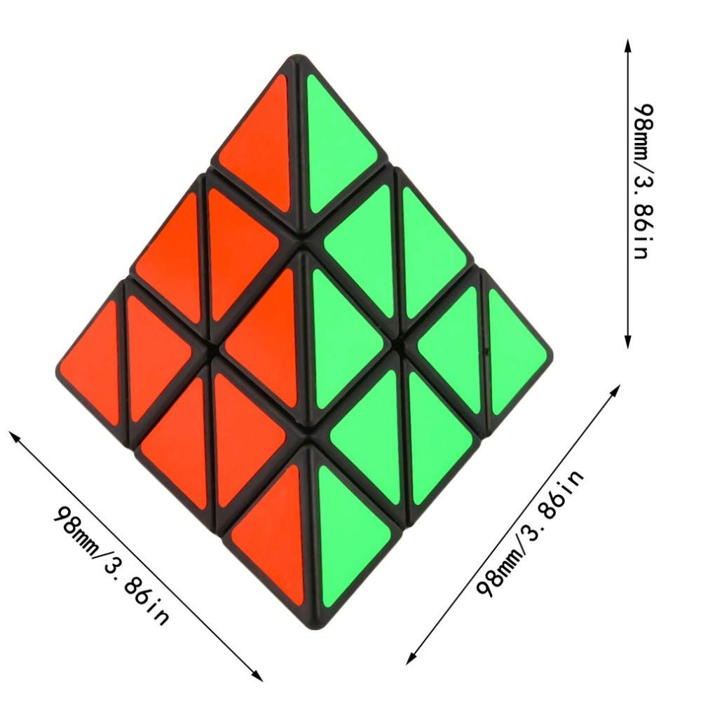 FAVNIC Trojboká kostka Magická věž Magická kostka Roztomilá Magická 3x3x3 Soutěž 3D puzzle Vzdělávací hračka Klasická (Edice MagicTower)