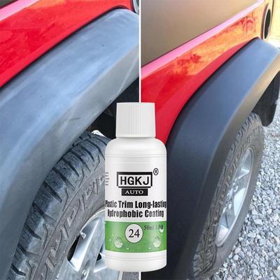 HGKJ-24 Rivitalizzante per il ripristino della plastica Rinnovatore per la plastica Rivestimento a lunga durata per gomme per auto Ristrutturare Pulito Lucido Nero Lustro