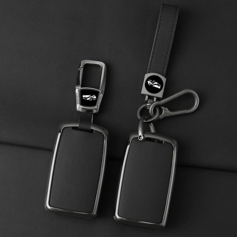 Metal Leather Car Key Case Cover For Mazda 3 Alexa Cx30 Cx-30 Cx3 Cx-3 Cx5 Cx-5 Cx8 Cx-8 Cx9 Cx-9 Protected Shell Accessories