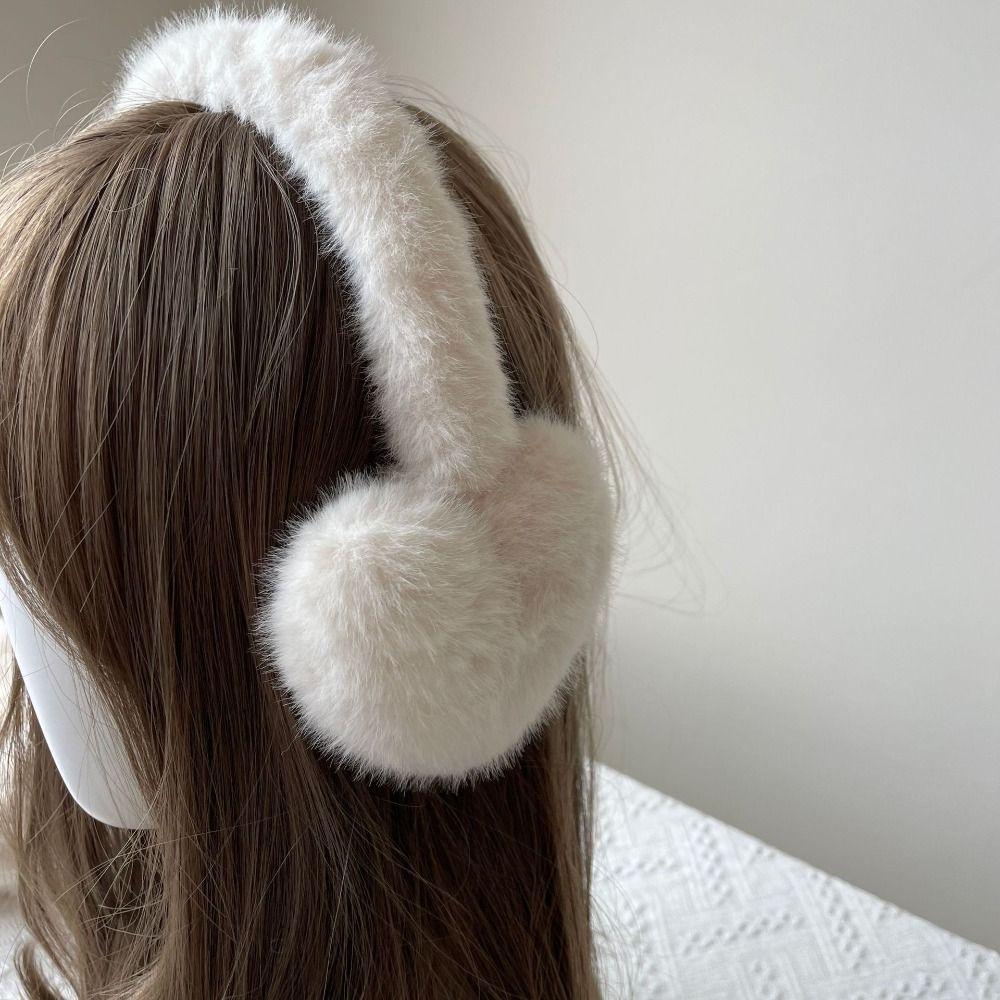 Winter Ear Protection Fluffy Ear Muffs Star/Heart/Cat Design Plush Earmuffs  Girl Gifts