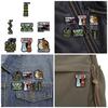 7 Pcs/Set Enamel Pins Chemicals Structure Enamel Lapel Pin Creative Brooch Pins Funny Jewelry Gift for Friend