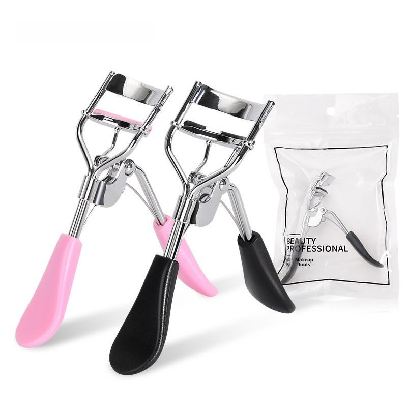 Max&Meet A4 Chrome-Plated Eyelash Curler with Plastic Handle - Korean Beauty Tool for Perfect Lash Shaping