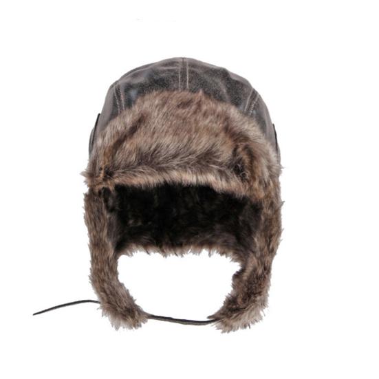 Men Winter Lei Feng Hat Thickened Plush Ear Protection Fuzzy Faux Fur Windoroof Waterproof Heat Retention Outdoor Skiing Skating Snowboarding Hataily