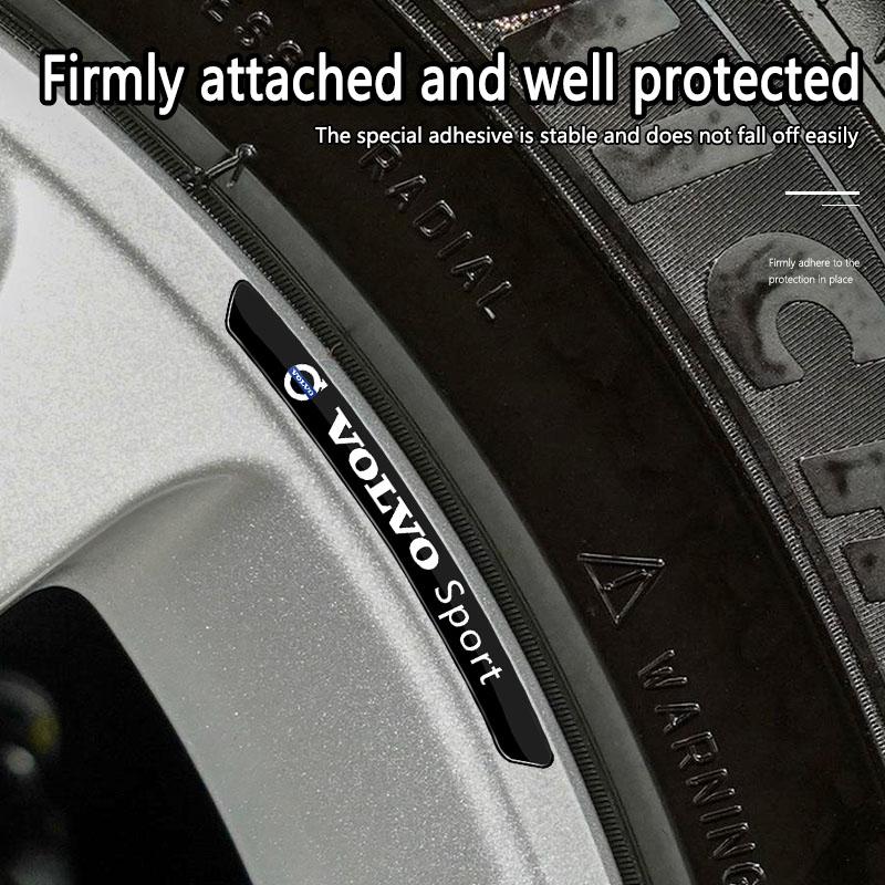 4pcs Aluminium Car Wheel Hub Rims Stickers Decoration Emblem Accessories For Volvo Rdesign XC60 XC40 V60 V40 EX30 XC90 S60 C30