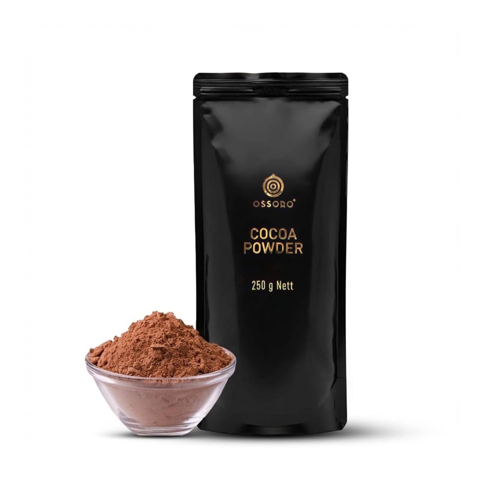 Ossoro Cocoa Powder for Cake, 250g | Premium Dutch Processed Cocoa Powder for Baking, Desserts, Hot Chocolate, Cookies, Brownies & Chocolate Making